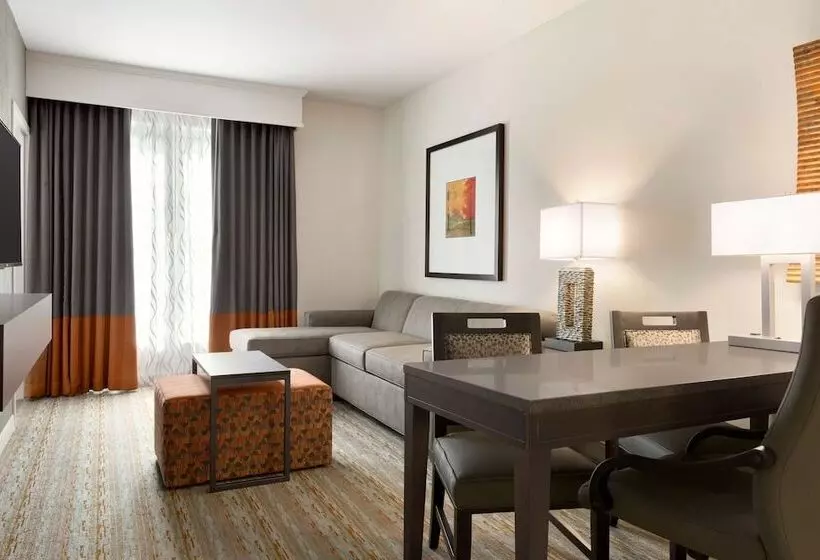 ダブルベッドのスタンダードスタジオ, Embassy Suites By Hilton Greenville Downtown Riverplace