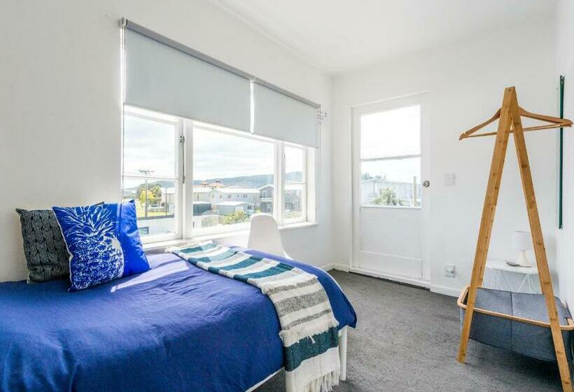 스탠다드 싱글 룸 공동욕실, Surf N Stay Whangamata