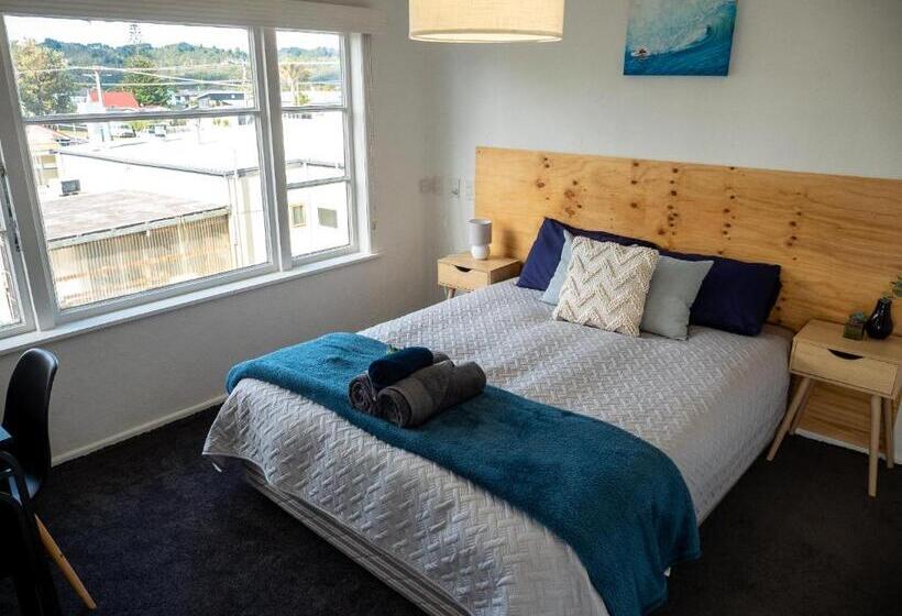 스탠다드 룸 공동 욕실, Surf N Stay Whangamata