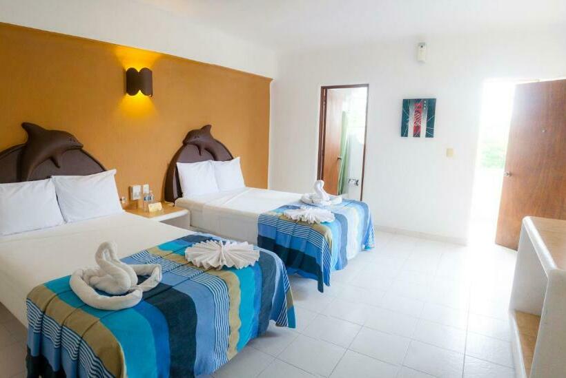 스탠다드 룸 더블 침대 2개, Bahia Huatulco