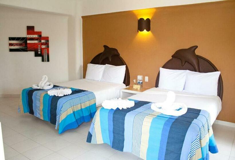 스탠다드 룸 더블 침대 2개, Bahia Huatulco