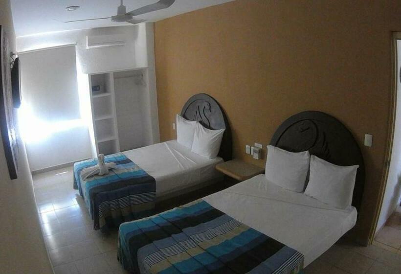 스탠다드 룸 더블 침대 2개, Bahia Huatulco