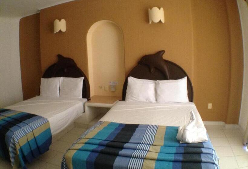 스탠다드 룸 더블 침대 2개, Bahia Huatulco