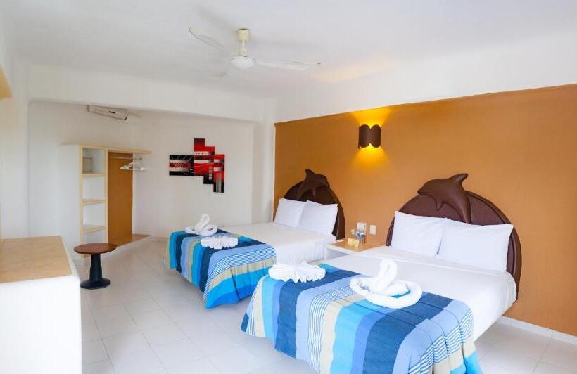 스탠다드 룸 더블 침대 2개, Bahia Huatulco