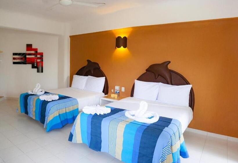 스탠다드 룸 더블 침대 2개, Bahia Huatulco