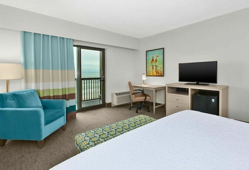Номер Стандарт Двуспальная Кровать Вид на Море, Hampton Inn & Suites Carolina Beach Oceanfront