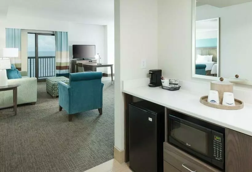 バルコニー付きスタンダードルーム, Hampton Inn & Suites Carolina Beach Oceanfront