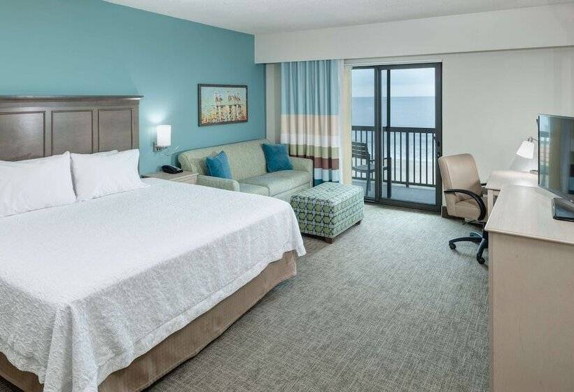 Номер Стандарт Двуспальная Кровать Вид на Море, Hampton Inn & Suites Carolina Beach Oceanfront