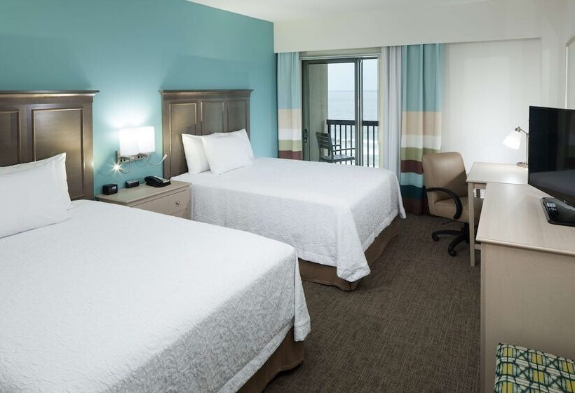 Номер Стандарт 2 Двуспальные Кровати, Hampton Inn & Suites Carolina Beach Oceanfront