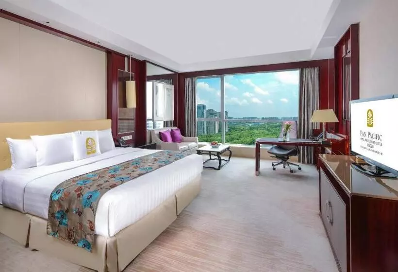 キングサイズベッドのデラックスルーム, Pan Pacific Ningbo