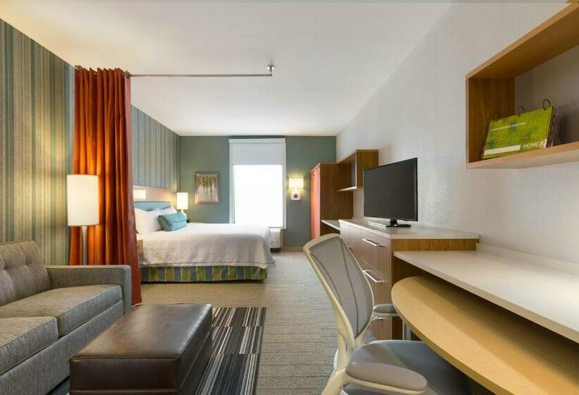 带大床的套房, Home2 Suites By Hilton Downingtown Exton Route 30