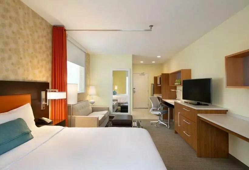 キングサイドベッドのスタンダードワンルーム, Home2 Suites By Hilton Minneapolis Bloomington