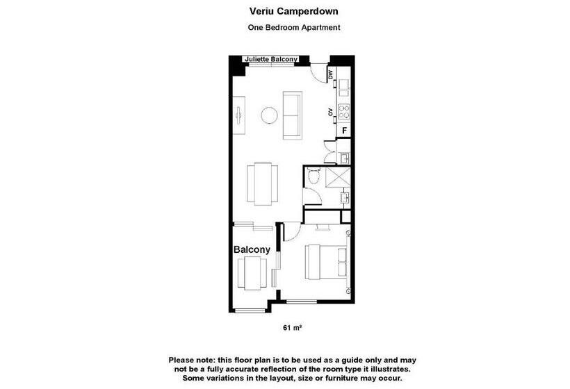 شقة غرفة واحدة, Veriu Camperdown