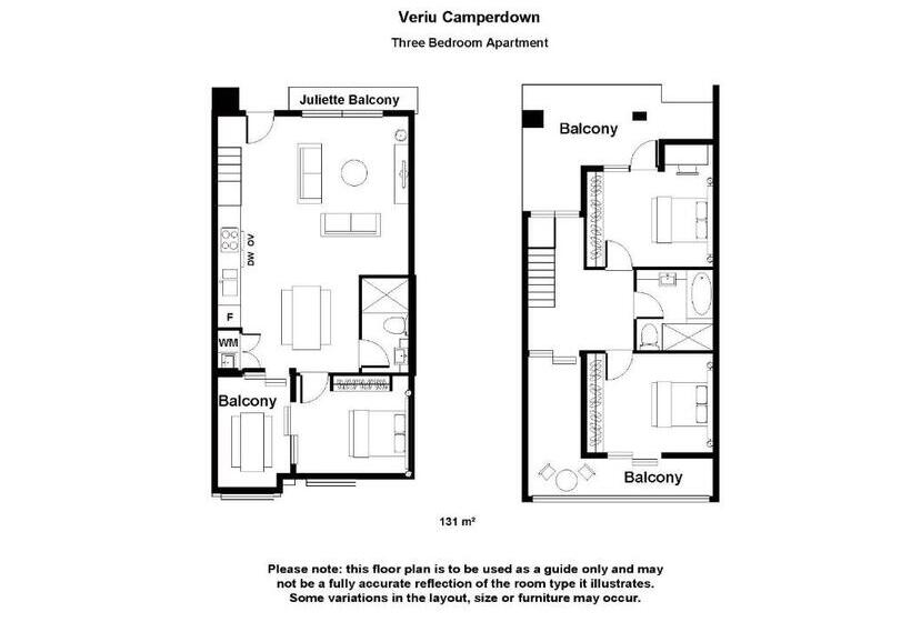 شقة 3 غرف, Veriu Camperdown