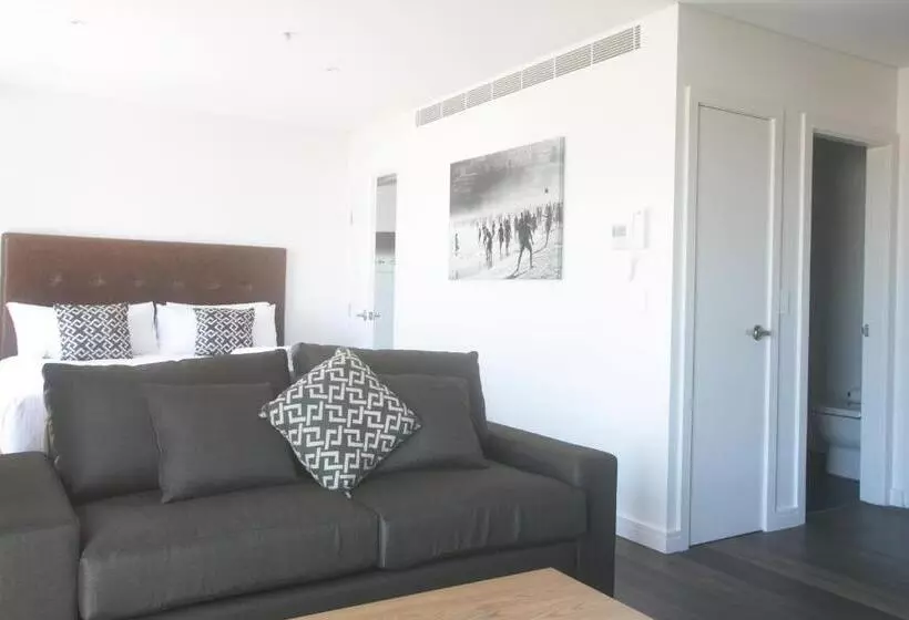 オーシャンビューバルコニー付スタンダードワンルーム, Bondi 38 Serviced Apartments