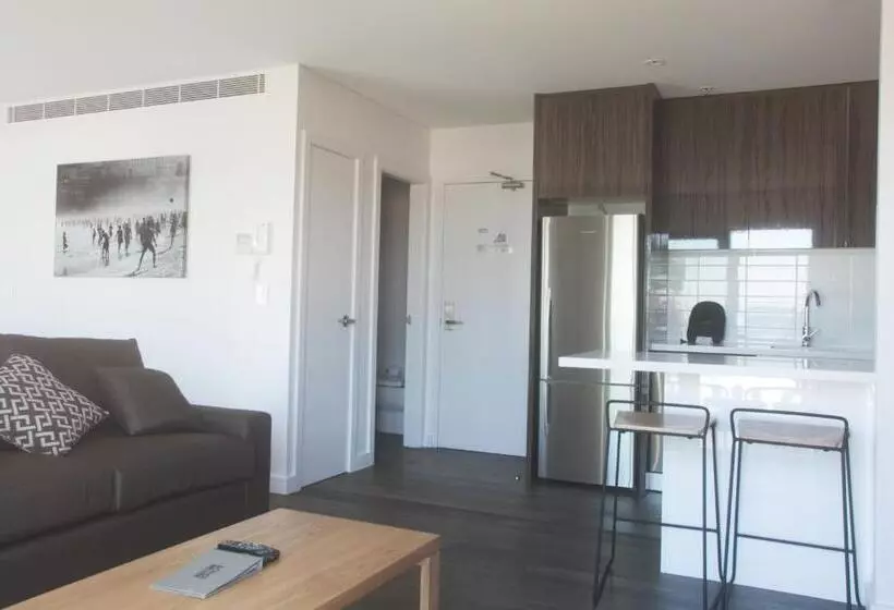 オーシャンビューバルコニー付スタンダードワンルーム, Bondi 38 Serviced Apartments