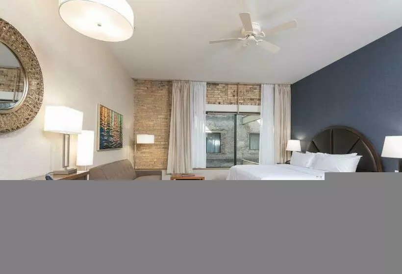 キングサイドベッドのスタンダードワンルーム, Homewood Suites By Hilton Grand Rapids Downtown