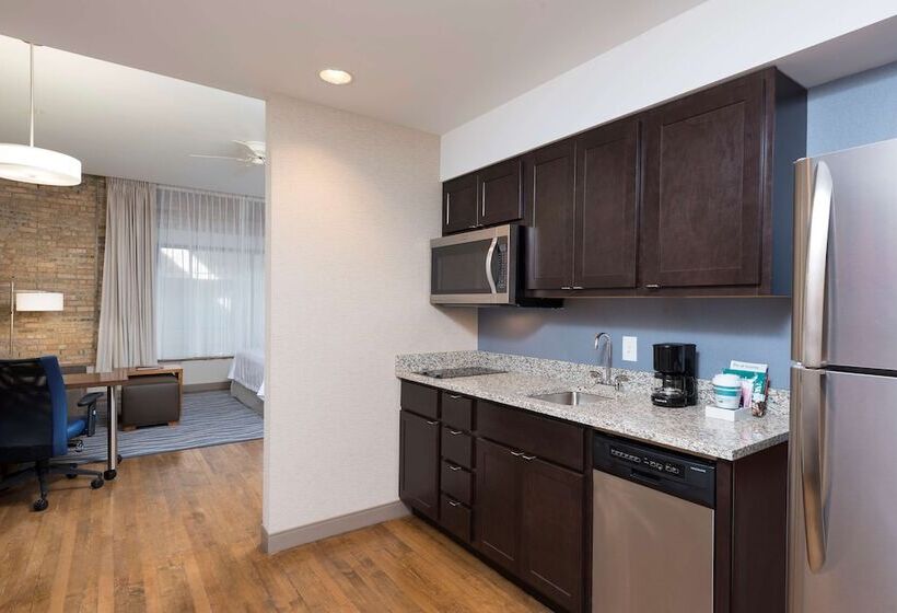 Студия Стандарт Двуспальная Кровать, Homewood Suites By Hilton Grand Rapids Downtown