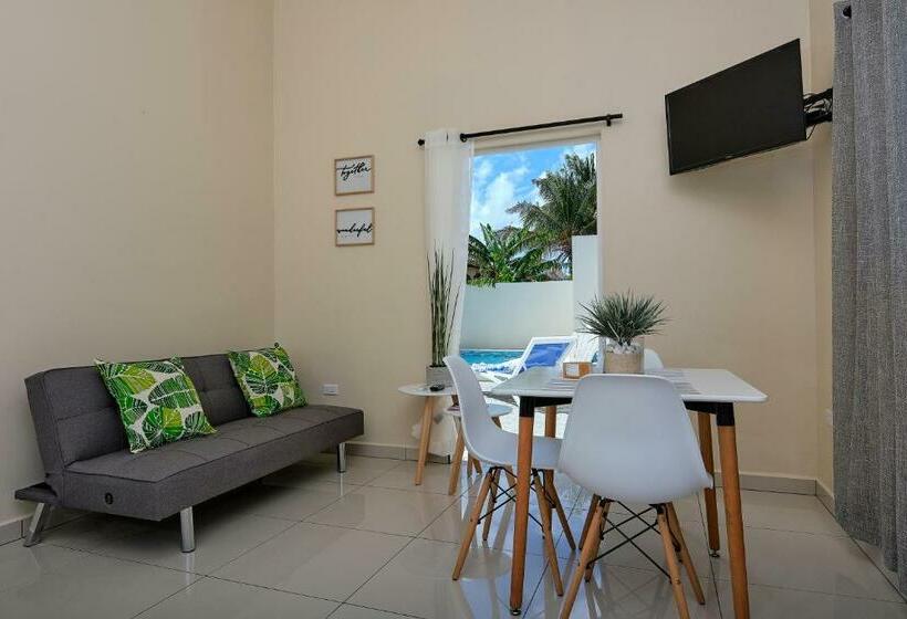 شقة غرفة واحدة مطلة على حمام السباحة, Little Sea Aruba