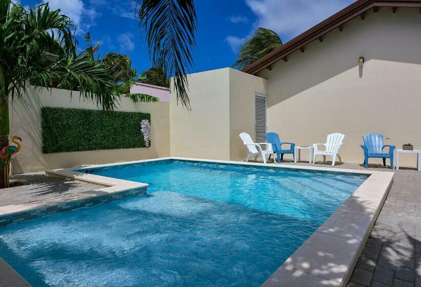 شقة غرفة واحدة مطلة على حمام السباحة, Little Sea Aruba