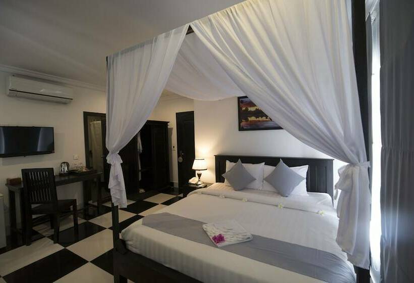 プールの見えるデラックスルーム, Rithy Rine Angkor Residence