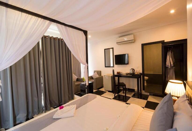 اتاق لوکس با چشم‌انداز استخر, Rithy Rine Angkor Residence