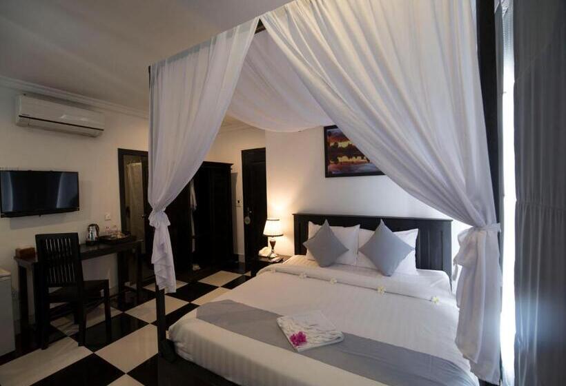 プールの見えるデラックスルーム, Rithy Rine Angkor Residence