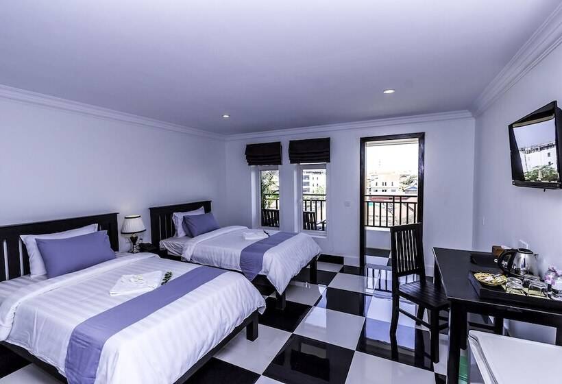 プールの見えるデラックスルーム, Rithy Rine Angkor Residence