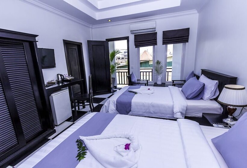 プールの見えるデラックスルーム, Rithy Rine Angkor Residence