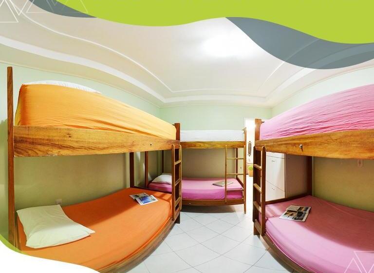 共用房间的床, Anauê Pousada E Hostel