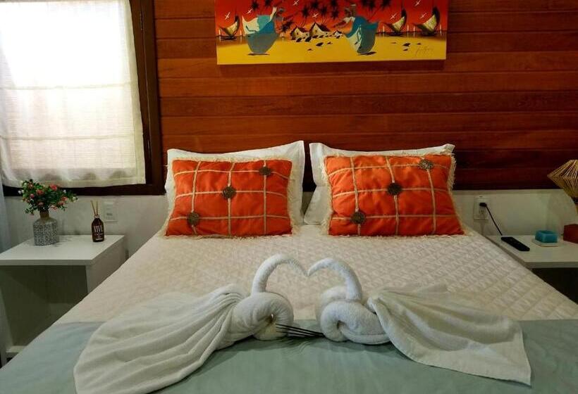 اتاق استاندارد با بالکن و چشمانداز دریا, Pousada Boutique Recanto Do Encanto Gamboa Morro De São Paulo