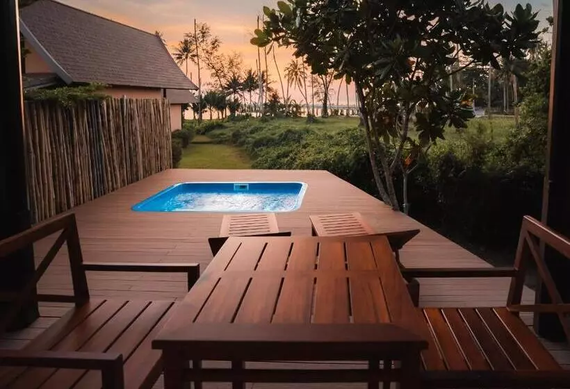 Huvila, 1 makuuhuone ja uima-allas, Koh Kood Paradise Beach