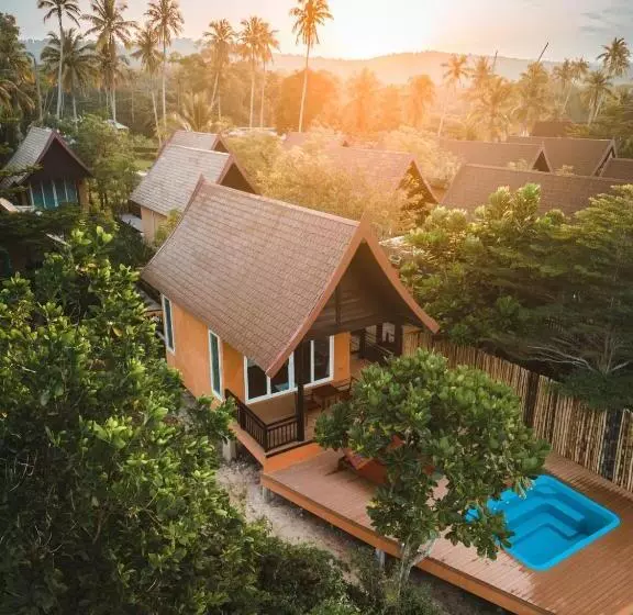 Huvila, 1 makuuhuone ja uima-allas, Koh Kood Paradise Beach