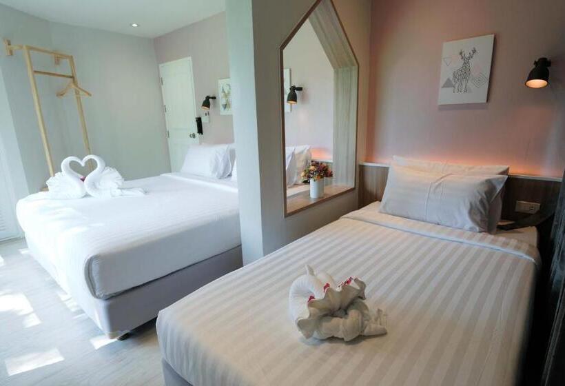 غرفة عائلية, Phukaew Resort & Adventure Park