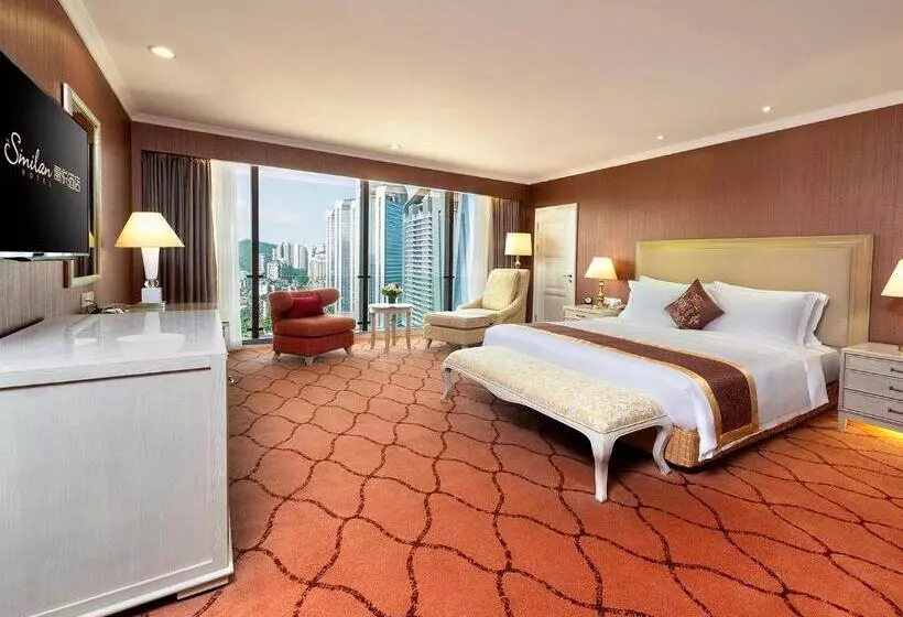 キングサイズベッドのスタンダードルーム, Similan Hotel Zhuhai Gongbei Port