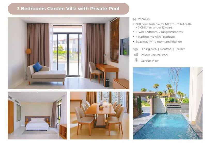 ویلای 1 خوابه با چشم‌انداز باغ, The Pool Villas Cam Ranh   All Private Pool Villas