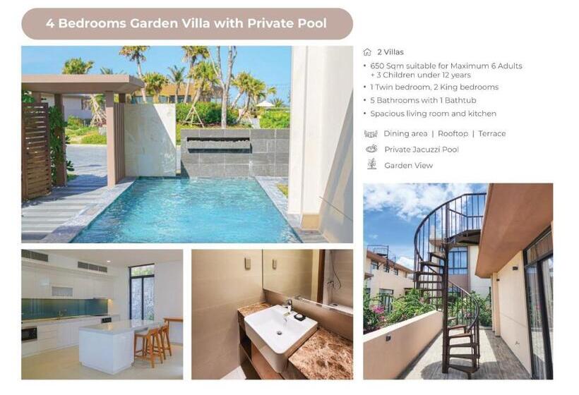 ویلای 1 خوابه با چشم‌انداز باغ, The Pool Villas Cam Ranh   All Private Pool Villas