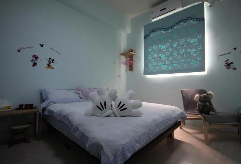 اتاق استاندارد چهار تخته, 萩閣民宿sara S House走路可到夜市近市區好停車