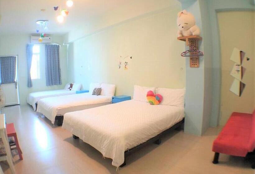 اتاق لوکس خانوادگی, 萩閣民宿sara S House走路可到夜市近市區好停車