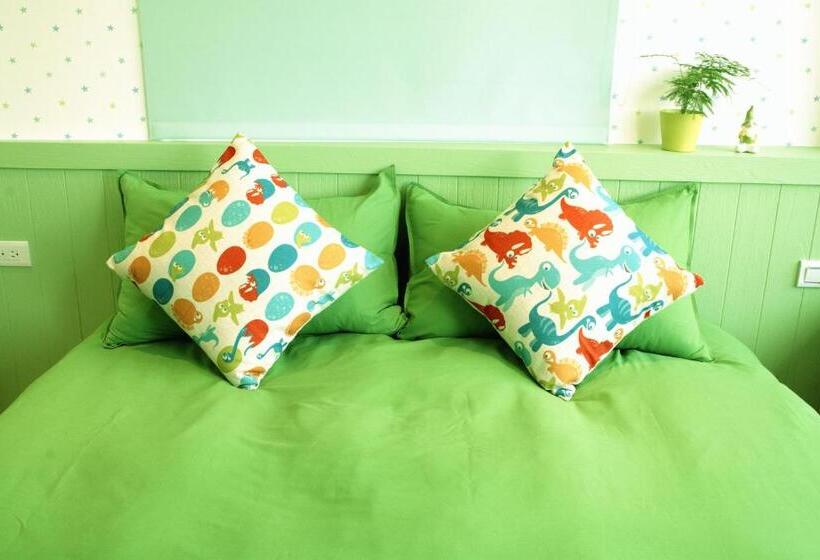 חדר סטנדרט עם מרפסת, 宜蘭羅東迷彩民宿 大吉迷彩