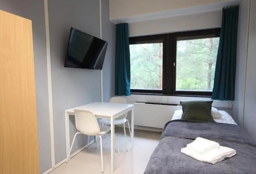 Standard Yhden Hengen Huone Jaettu Kylpyhuone, Forenom Hostel Espoo Kilo
