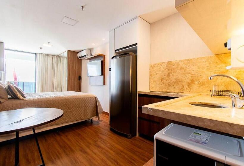 חדר סטנדרט עם מרפסת, Prime Stay   Flats Particulares   Athos Bulcão