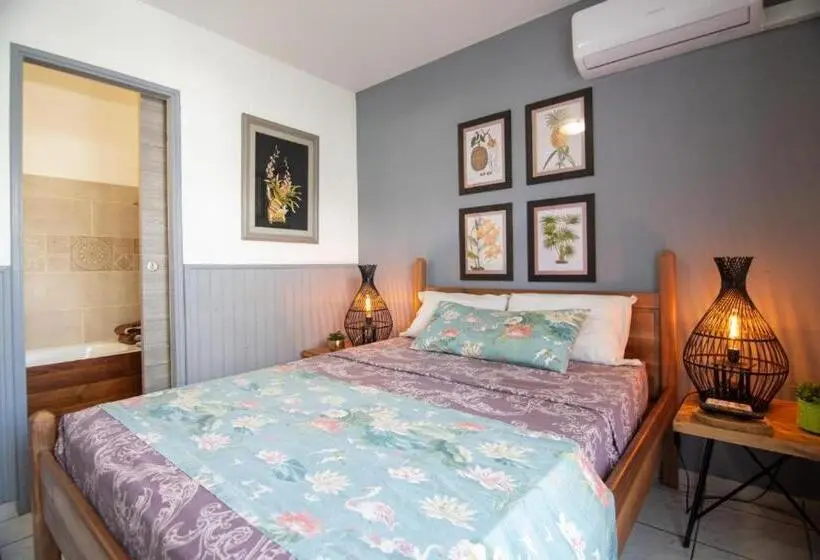 اتاق استاندارد با بالکن, 1a Chambres Et Appartements Au Calme Centre St Denis Barachois