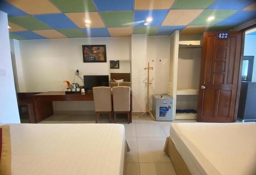 اتاق استاندارد چهار تخته, Khách Sạn Vườn Cau & Khu Vui Chơi Giải Trí Sala