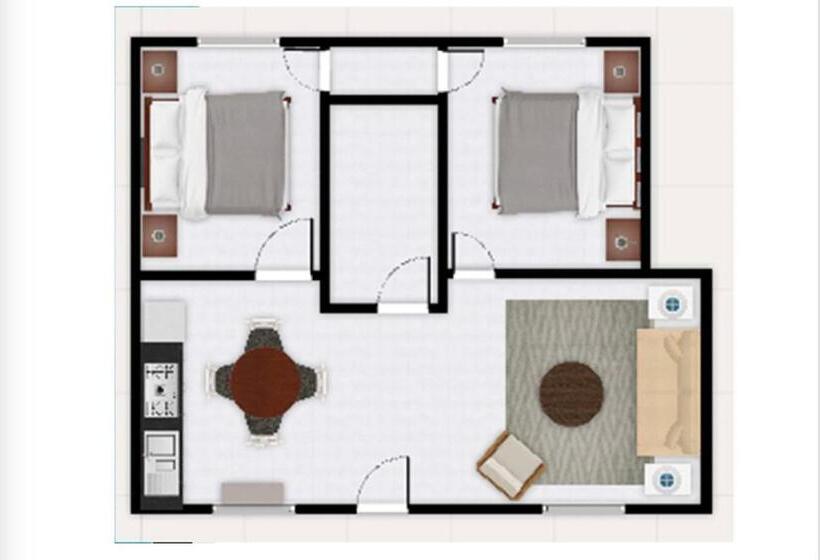 סוויטת 2 חדרי שינה, Seaside Villas