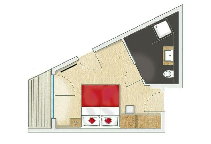 اتاق استاندارد با چشم‌انداز کوهستان, Alpinhotel Pacheiner