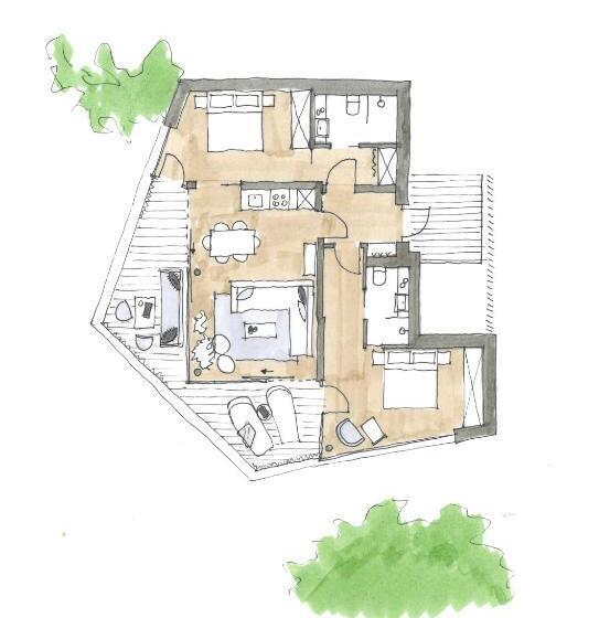 1 Bedroom Apartment Lake View, Attersee