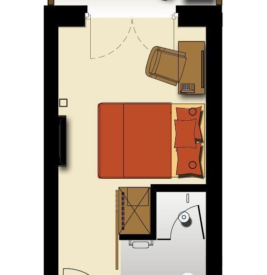 带阳台的标准单人间, Inntaler Hof