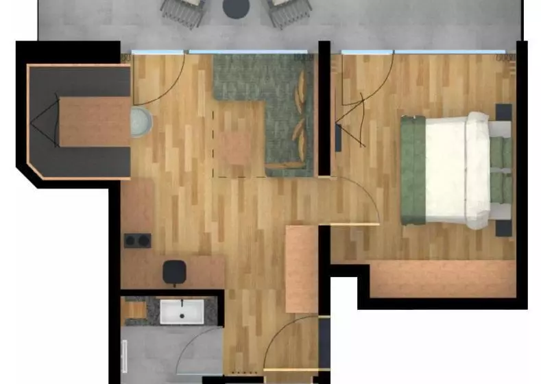 1ベッドルームのスーペリアアパートメント, Pachmair 1453 Apart Resort Opening 2025