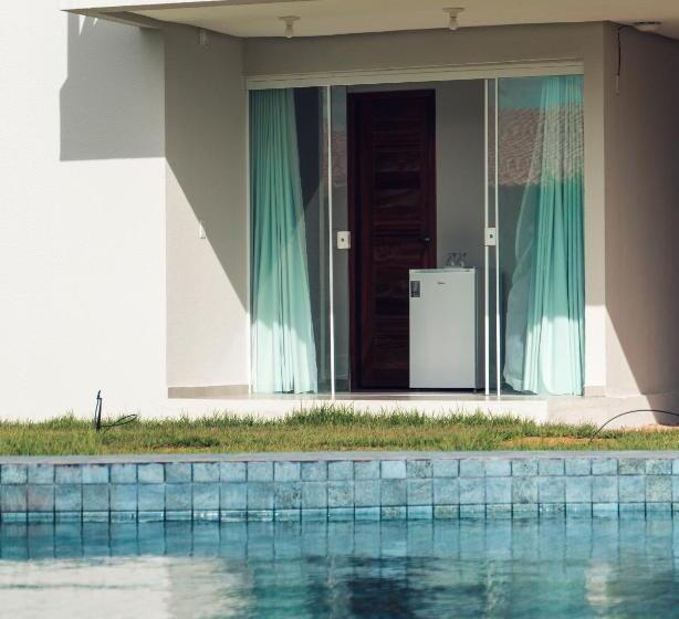 חדר סטנדרט לשלושה עם נוף לבריכה, Pousada Estrela Do Mar